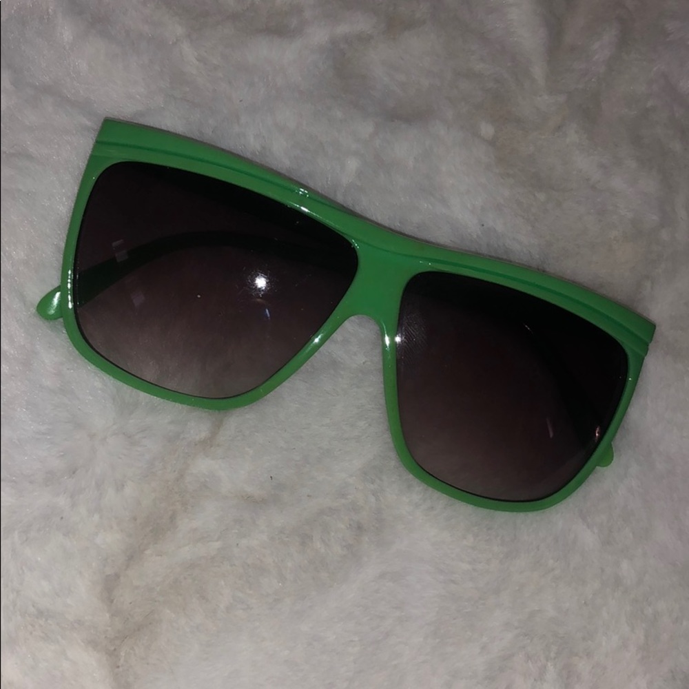 Mint green glasses